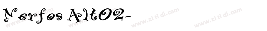 Nerfos Alt02字体转换